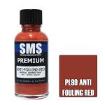 SMS PL99 AIRBRUSH PAINT 30ML PREMIUM ANTI FOULING RED ACRYLIC LACQUER SCALE MODELLERS SUPPLY