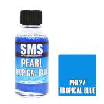 SMS PRL27 AIRBRUSH PAINT 30ML PEARL TROPICAL BLUE ACRYLIC LACQUER SCALE MODELLERS SUPPLY
