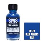 SMS PL174 AIR BRUSH PAINT 30ML PREMIUM BLUE ANGELS BLUE  ACRYLIC LACQUER SCALE MODELLERS SUPPLY