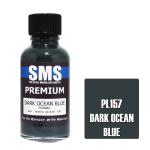 SMS PL157 AIR BRUSH PAINT 30ML PREMIUM DARK OCEAN BLUE ACRYLIC LACQUER SCALE MODELLERS SUPPLY