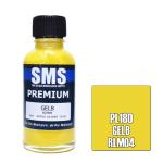 SMS PL180 AIR BRUSH PAINT 30ML PREMIUM GELB RLM04  ACRYLIC LACQUER SCALE MODELLERS SUPPLY