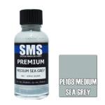 SMS PL108 Airbrush Paint 30ml Premium Medium Sea Grey Acrylic Lacquer Scale Modellers Supply