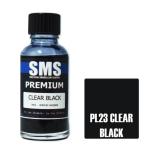 SMS PL23 Airbrush Paint 30ml Premium Clear Black Acrylic Lacquer Scale Modellers Supply