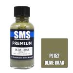 SMS PL152 AIR BRUSH PAINT 30ML PREMIUM OLIVE DRAB SCC NO.15  ACRYLIC LACQUER SCALE MODELLERS SUPPLY