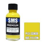 SMS PL51 AIRBRUSH PAINT 30ML PREMIUM SCHOOL BUS YELLOW ACRYLIC LACQUER SCALE MODELLERS SUPPLY