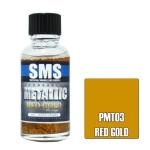 SMS PMT03 AIRBRUSH PAINT 30ML METALLIC RED GOLD ACRYLIC LACQUER SCALE MODELLERS SUPPLY