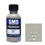 SMS PL179 AIR BRUSH PAINT 30ML PREMIUM GRAU RLM02 ACRYLIC LACQUER SCALE MODELLERS SUPPLY