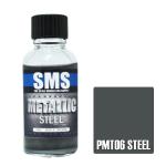 SMS PMT06 AIRBRUSH PAINT 30ML METALLIC STEEL ACRYLIC LACQUER SCALE MODELLERS SUPPLY