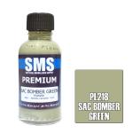 SMS PL218 AIR BRUSH PAINT 30ML PREMIUM SAC BOMBER GREEN  ACRYLIC LACQUER SCALE MODELLERS SUPPLY
