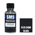 SMS PL33 AIR BRUSH PAINT 30ML PREMIUM CAMO BLACK  ACRYLIC LACQUER SCALE MODELLERS SUPPLY