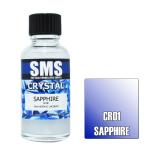 SMS CR01 AIRBRUSH PAINT 30ML CRYSTAL SAPPHIRE ACRYLIC LACQUER SCALE MODELLERS SUPPLY