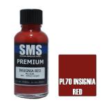 SMS PL70 AIR BRUSH PAINT 30ML PREMIUM INSIGNIA RED ACRYLIC LACQUER SCALE MODELLERS SUPPLY