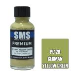 SMS PL129 AIR BRUSH PAINT 30ML PREMIUM GERMAN YELLOW GREEN  ACRYLIC LACQUER SCALE MODELLERS SUPPLY