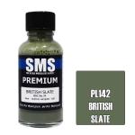 SMS PL142 AIR BRUSH PAINT 30ML PREMIUM BRITISH SLATE ACRYLIC LACQUER SCALE MODELLERS SUPPLY