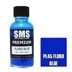 SMS PL45 AIRBRUSH PAINT 30ML PREMIUM FLURO BLUE ACRYLIC LACQUER SCALE MODELLERS SUPPLY