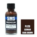 SMS PL126 AIR BRUSH PAINT 30ML PREMIUM GERMAN DARK BROWN  ACRYLIC LACQUER SCALE MODELLERSSUPPLY