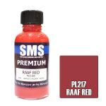 SMS PL217 AIR BRUSH PAINT 30ML PREMIUM RAAF RED ACRYLIC LACQUER SCALE MODELLERS SUPPLY
