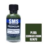 SMS PL185 AIR BRUSH PAINT 30ML PREMIUM SCHWARTZGRUN RLM70  ACRYLIC LACQUER SCALE MODELLERS SUPPLY