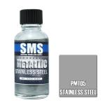 SMS PMT05 Airbrush Paint 30ml Metallic Stainless Steel Acrylic Lacquer Scale Modellers Supply