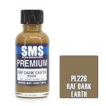 SMS PL228 Airbrush Paint 30ml Raf Dark Earth Acrylic Lacquer Scale Modellers Supply