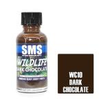 SMS WC10 Airbrush Paint 30ml Dark Chocolate Acrylic Lacquer Scale Modellers Supply