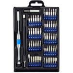 Sprotek STE-3035 54 Piece Tool Kit - Pentalobe (for Apple Product repairs), Flathead, Philips, JIS, Torx, Hex, Square, Triangle, Tri-wing, Nut Driver - Magnetic Pick-up