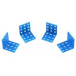 Makeblock 61500 Bracket 3 x 3-Blue (4-Pack)