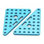 Makeblock 61408 Triangle Plate 6 x 8-Blue (Pair)