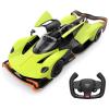RASTAR 1:14 Green Aston Martin Valkyrie AMR Pro 2.4GHz Remote R/C Car Official Authorization, Doors Can Be Opened Manually, One-Click Acceleration. Batteries are NOT Included! Ages 6+!