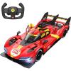 RASTAR 1:14 Red Ferrari 499P 2.4GHz Remote R/C Car Official Authorization, Doors Can Be Opened Manually, One-Click Acceleration. Batteries are NOT Included! Ages 6+!