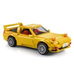 CaDA Brick Model Mazda RX-7 FD3S Initial D 1: 12, 1655Pcs, For Ages 8+!