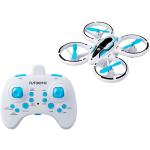 Silverlit FLYBOTIC NEON STUNT (White & Blue & Black) Dynamic Blue and Green LED lights, For Age 8+!