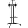 KONIC 37"-70" Versatile & Compact TV Cart Mobile Trolley - Height Adjustable DVD/AV component shelf & Camera shelf