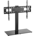 KONIC 37"-70" Swivel TV Stand with Glass Base - Max Load 40kg - Swivel +35~-35