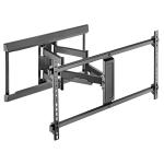 KONIC 43"-90" Full Motion TV Wall Mount - Modern Designed - Weight Capacity 60kg - Profile 63-536mm -  Swivel Range +60-60degree