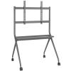 KONIC 50"-86" Heavy-Duty Mobile TV Cart Trolley - Weight Up to 120kg - Storage Shelf - 75mm Large Casters,  Max 800x600mm VESA