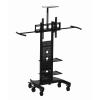Koford SAV108C Cart Trolley With Side Handles, 32-65" TV Mobile VESA 600x400mm, Load Capacity 60kg, 2 Adjustable component Shelves, 1x Camera Shelf , 1x Rear Storage Box Koford SAV108C Cart Trolley With Side Handles, 32-65" TV Mobile VESA 600x400mm, Load Capacity 60kg, 2 Adjustable component Shelves, 1x Camera Shelf , 1x Rear Storage Box