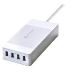 Sansai PAD-4033 4.8A USB x4 Charging Station 4 Port USB Charging Station with Hub Universal Compatibility