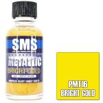 SMS PMT16 Airbrush Paint 30ml Bright Gold Acrylic Lacquer Scale Modellers Supply