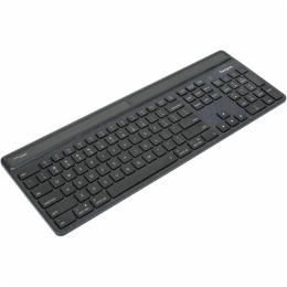 Targus Sustainable Energy Harvesting EcoSmart Keyboard - Black Wireless Connectivity - Bluetooth - Notebook/Tablet - PC / Mac