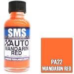 SMS PA22 Airbrush Paint 30ml Auto Colour Mandarin Red Scale Modellers Supply