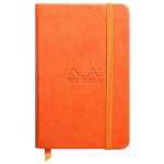 Rhodia Rhodiarama Hardcover Notebook Pocket Lined Tangerine