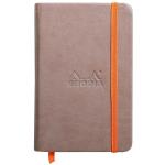 Rhodia Rhodiarama Hardcover Notebook Pocket Lined Taupe