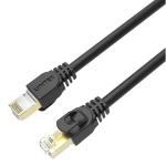 Unitek C1814EBK-15 Cat7 RJ45 Patch Cable - 15m - Black SSTP - 26AWG - Up to 10 Gigabit Ethernet - 600MHz - Gold-Plated Shielded RJ45 Connectors - RoHS Compliant - PoE Compatible