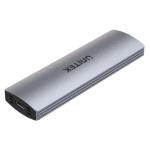 Unitek S1230A USB-C 10Gbps to M.2 NVMe & SATA Enclosure with Tool-Free Installation - Space Grey Colour Compatible with MKey (PCIe/NVMe) & B+M Key (PCIe/NVMe or SATA/AHCI) M.2 SSD