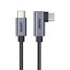 Unitek USB 3.0 USB-C to USB-C Cable - 5m - Space Grey Right Angled 90 Degree - Up to 100W PD Fast Charging - Up to 480Mbps - Aluminium Alloy Unitek USB 3.0 USB-C to USB-C Cable - 5m - Space Grey Right Angled 90 Degree - Up to 100W PD Fast Charging - Up to 480Mbps - Aluminium Alloy