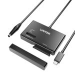 Unitek S1232A NVMe M.2 SSD Enclosure Adapter with 100cm Cable Supports M Key In Any Sizes - M.2 2.5" / 3.5" SATA Solid State Drives - Tool-Free - Plug-and-play