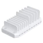 Unitek Y-2190D 10-Port 60W Smart Charging Station with 10x 2.4A USB-A Ports - Power: 60W.Over-charge, Over Voltage, Over Heating & Short Circuit Protection. Includes Adjustable Separators.