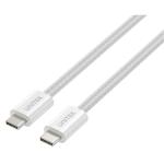 Unitek C14141A.WHT USB 2.0 USB-C Cable - 1m - White Magnetic - Up to 100W PD Fast Charging - Tangle-Free - Double Braided Nylon - Up to 480Mbps