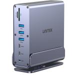 Unitek 15-in-1 Universal DisplayLink 4K Docking Station Triple 4K Output with MST - Fast Charging & Ultrafast Data Transfer - 100W PD - 5x USB-A - 2x USB-C Ports - 2x HDMI - 1x DisplayPort - SD Card Reader